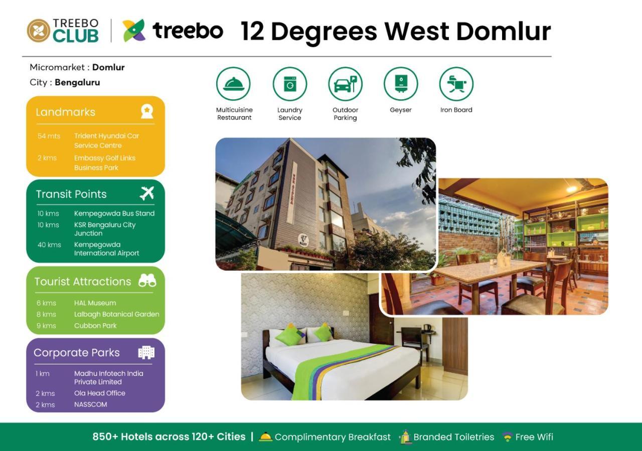 Treebo 12 Degrees West, 750 M From Embassy Golf Links Business Park Бангалор Экстерьер фото